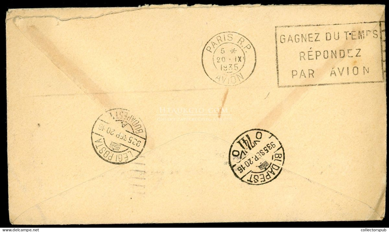 USA 1935. Szép Légi Levél Budapestre - Lettres & Documents
