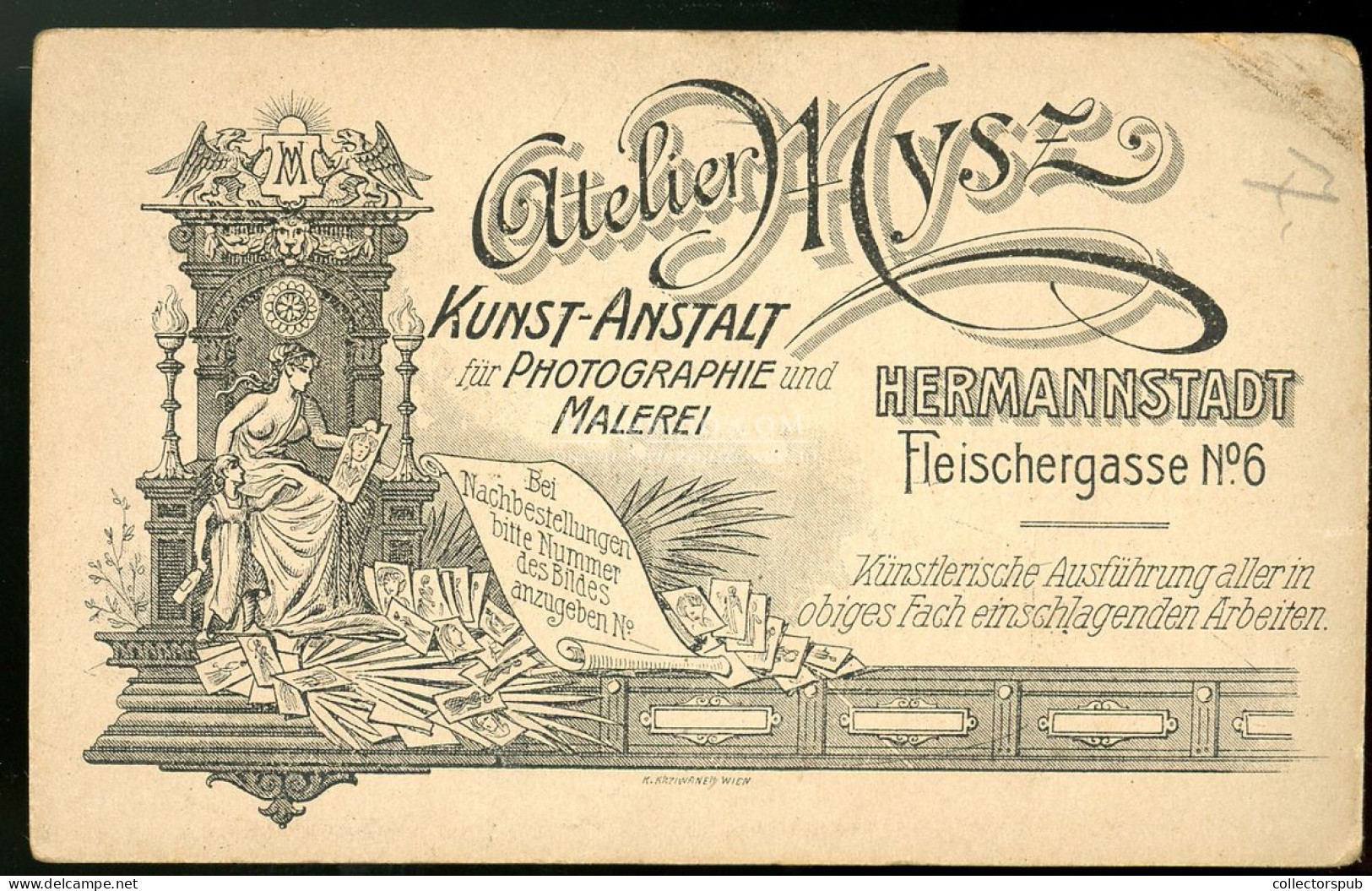 NAGYSZEBEN  1900-10. Mysz : Férfi, Visit Fotó - Oud (voor 1900)