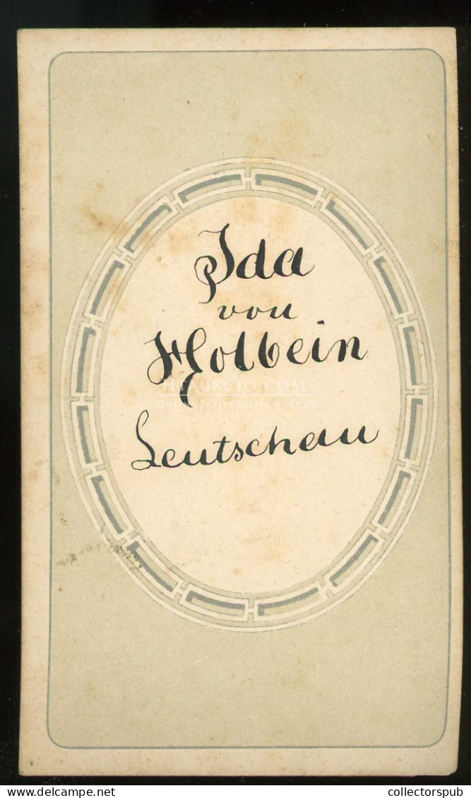 LŐCSE 1875 Ca.  . Holbein : Hölgy, Visit Fotó - Alte (vor 1900)