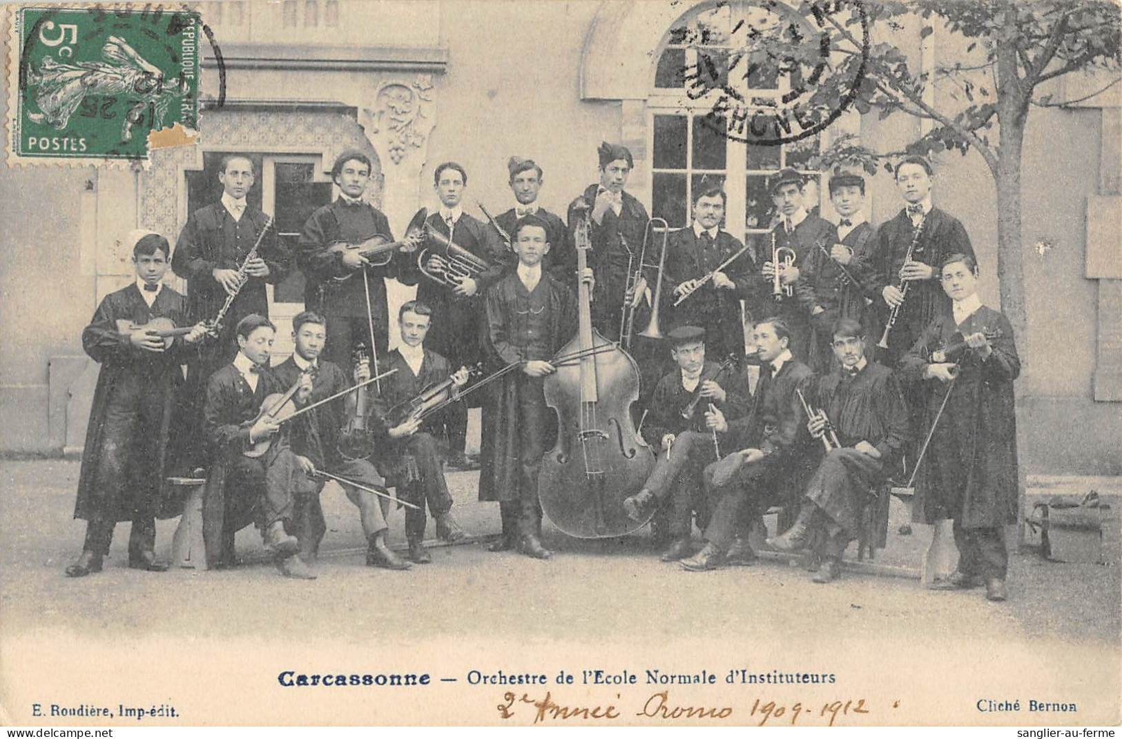 CPA 11 CARCASSONNE / ORCHESTRE DE L'ECOLE NORMALE D'INSTITUTEURS - Carcassonne