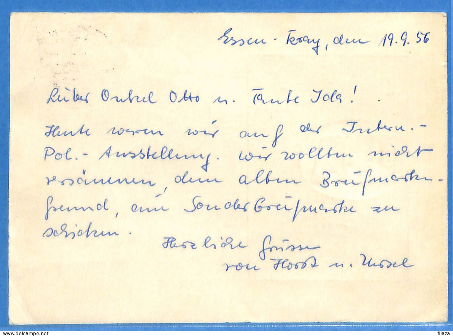 Allemagne Republique Federale 1956 - Carte Postale De Essen - G30899 - Brieven En Documenten