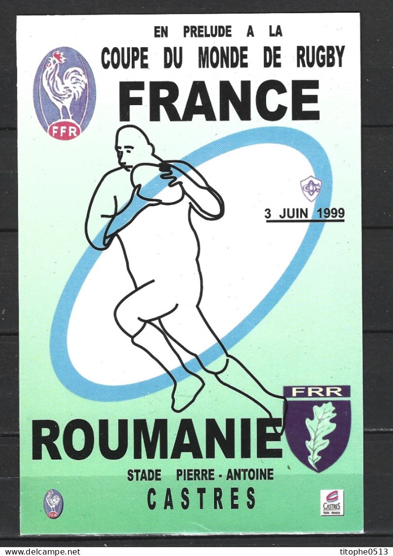 ROUMANIE. Carte Postale De 1999. Match France/Roumanie. - Rugby
