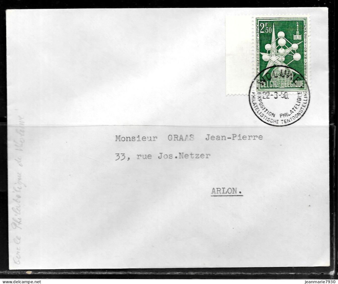 CC129 - BELGIQUE - LETTRE DE WULOWE DU 22/03/58 - Lettres & Documents