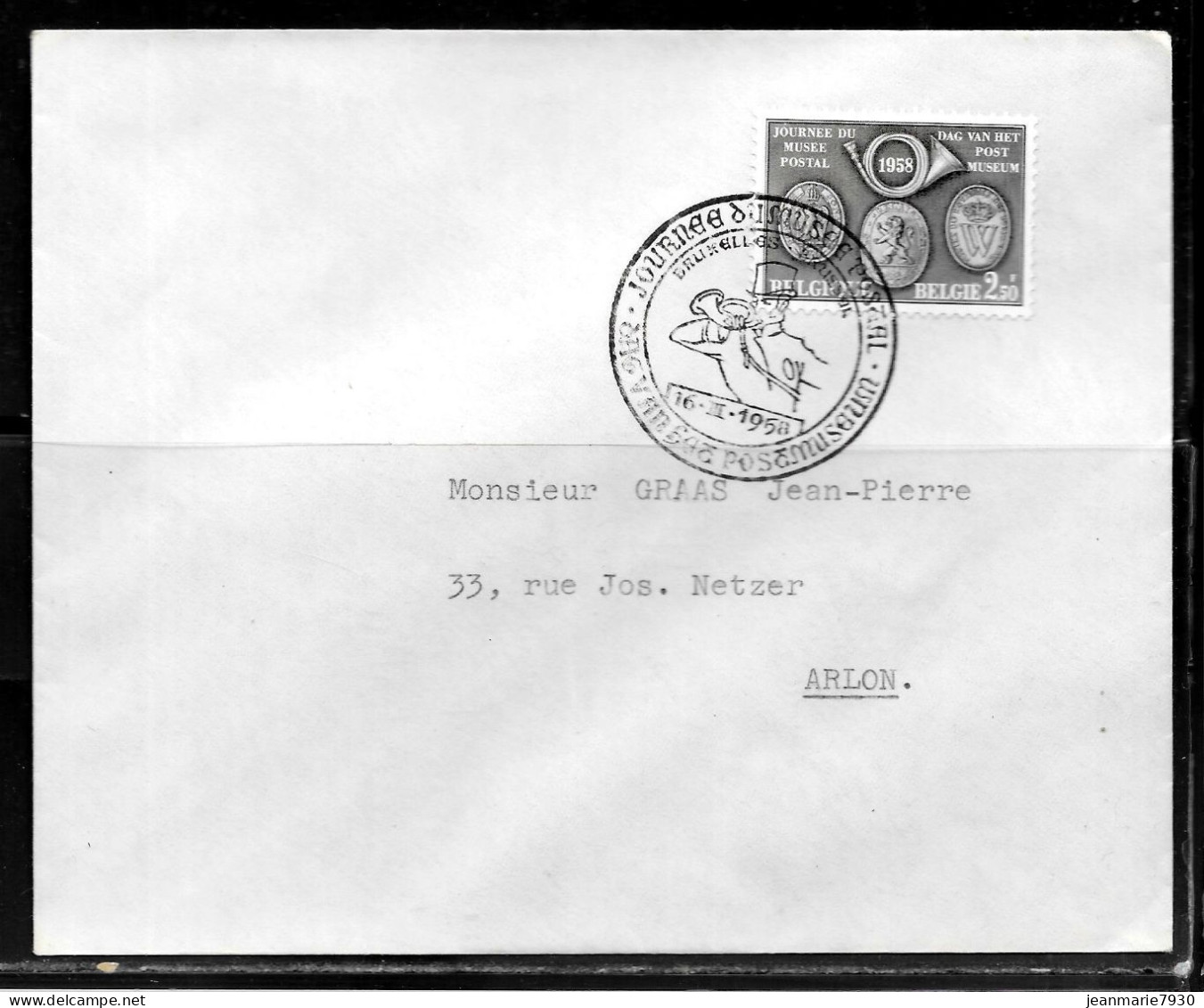 CC128 - BELGIQUE - LETTRE DE BRUXELLES DU 16/03/58 - Covers & Documents