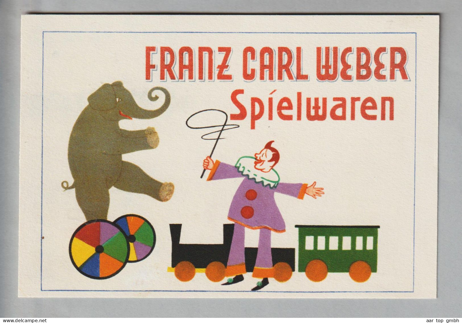 Motiv Spielsachen Werbekarte Franz Carl Weber Spielwaren - Other & Unclassified