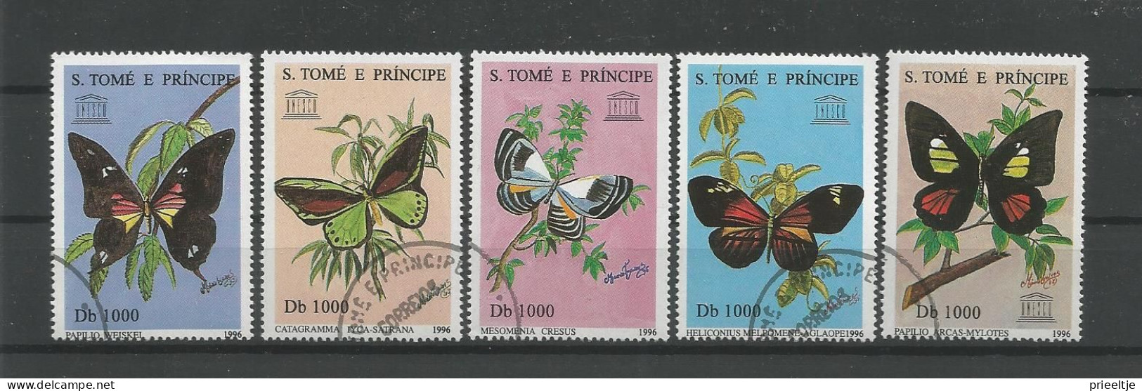 St Tome E Principe 1996 Butterflies  Y.T. 1264CU/1264CY (0) - São Tomé Und Príncipe