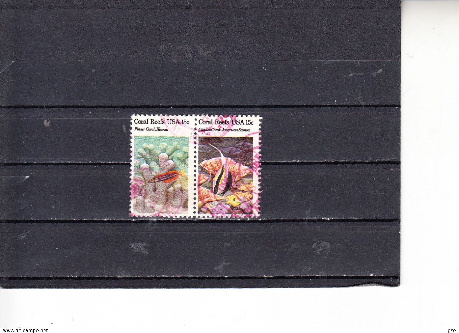 STATI UNITI  1980   -  Yvert  980°  (x 2) - Fauna Marina - Used Stamps