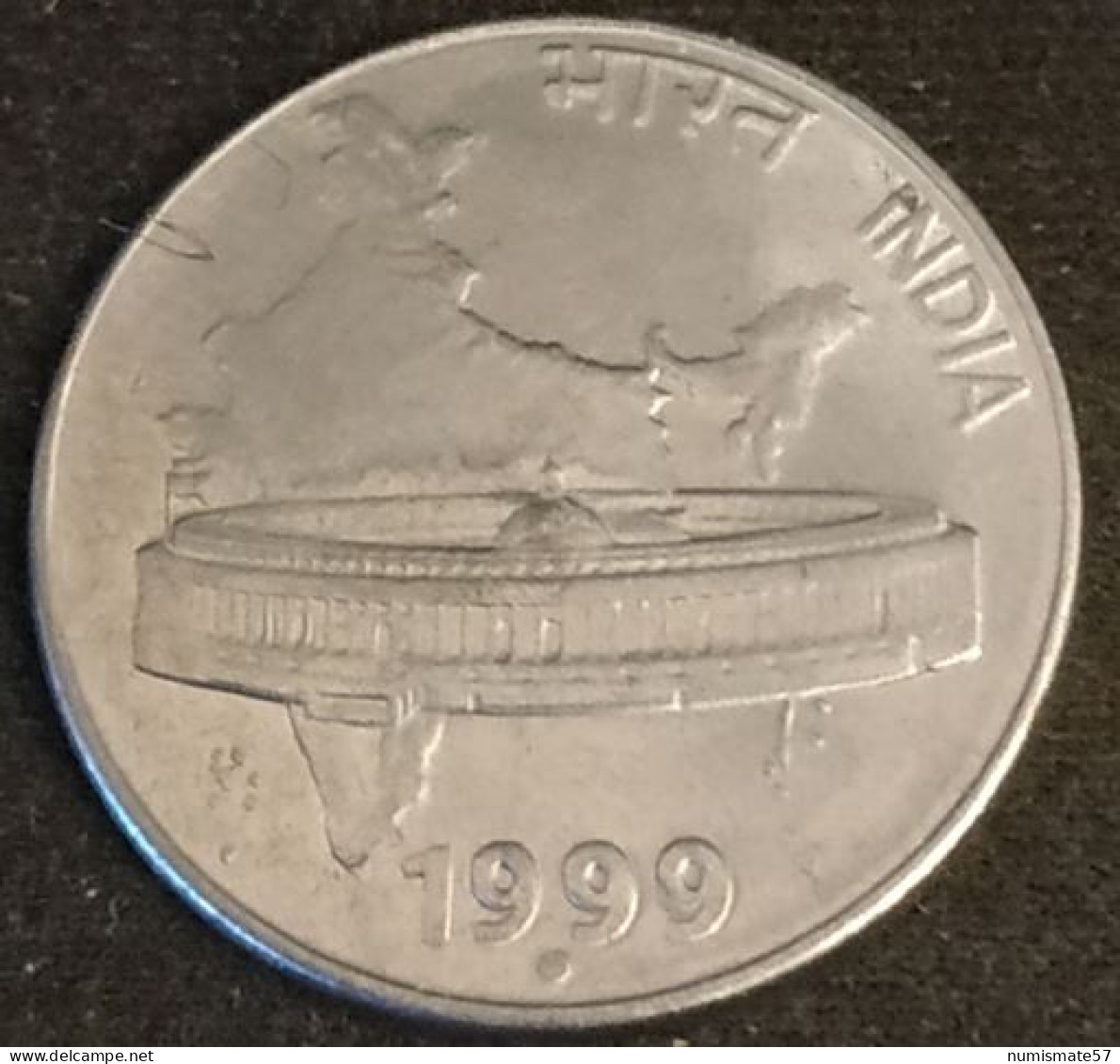 INDE - INDIA - 50 PAISE 1999 ● ( Noida ) - Parlement - KM 69 - Inde