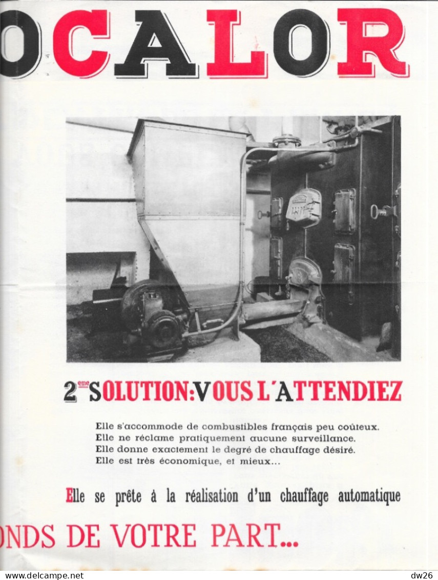 Document Commercial - Dépliant Publicitaire L'Autocalor, Chauffage Central Automatique - Rue De La Boëtie, Paris - 1900 – 1949