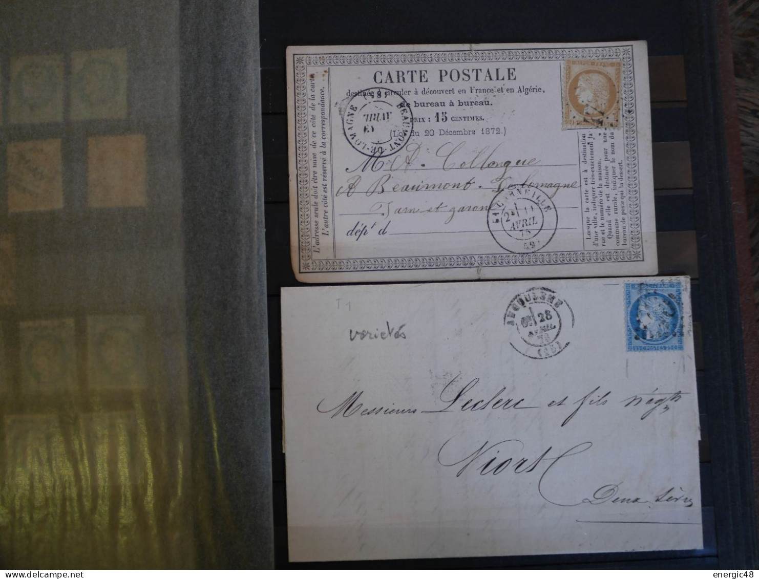 petit album classique France et lettres ,tout etats dont n°5,33,39,40,ext... prix dérisoire