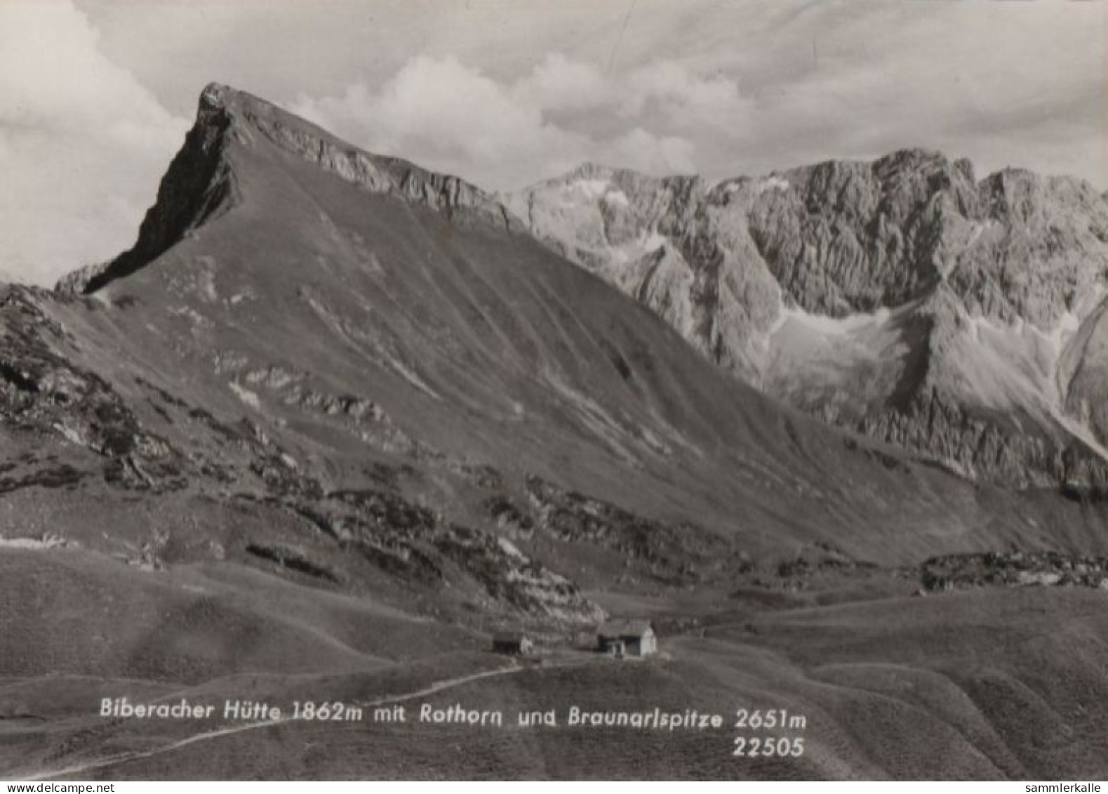 51218 - Österreich - Biberacher Hütte - Mit Rothorn - Ca. 1965 - Schröcken