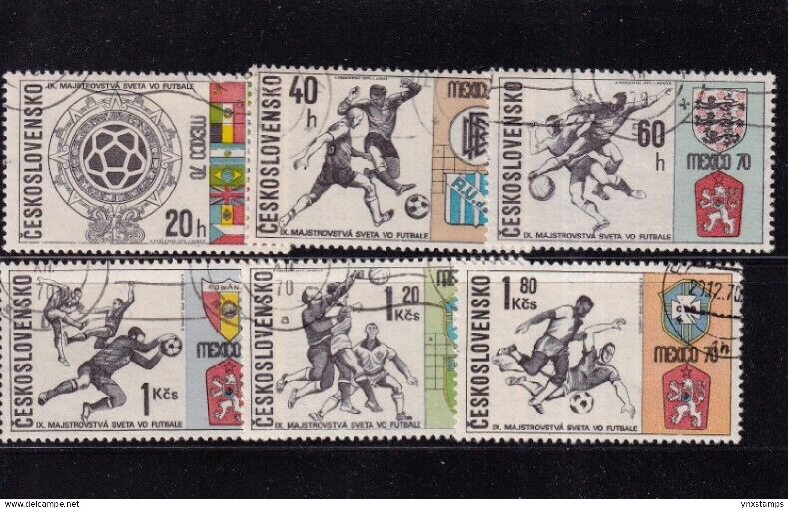 ER02 Czechoslovakia 1970 FIFA World Cup - Used Stamps - Used Stamps