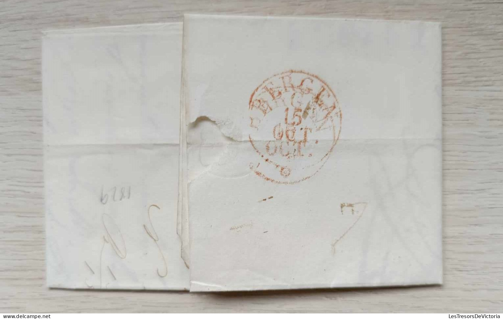 Letter Mailed On October 13th 1829 From Gent To Hornu  - Weight Indication "16" Wigtjes - 1815-1830 (Periodo Holandes)