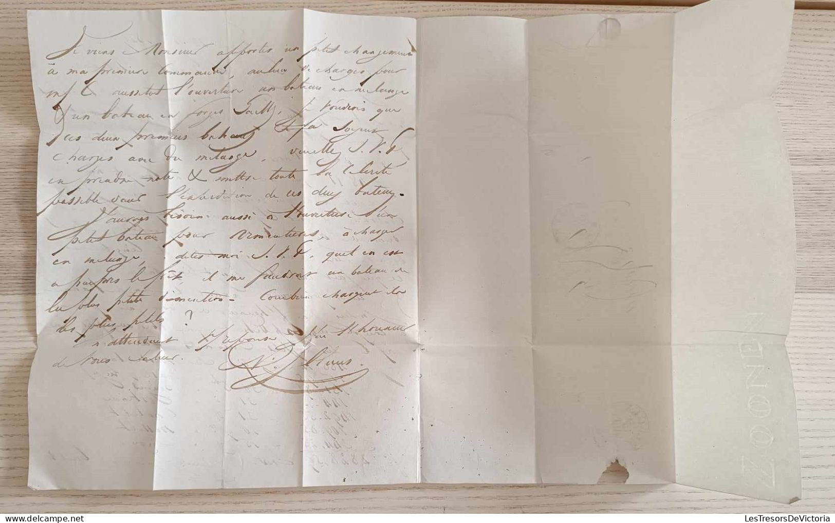 Letter mailed on october 13th 1829 from Gent to Hornu  - Weight indication "16" wigtjes