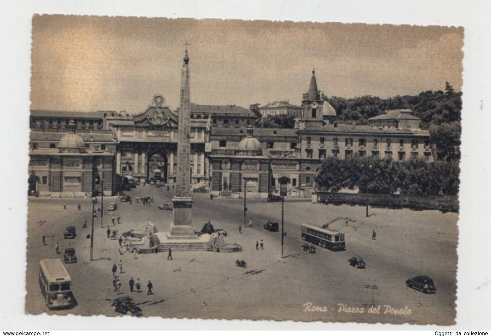 ROMA, Piazza Del Popolo - Cartolina - N.viagg. - (1330) - Places & Squares