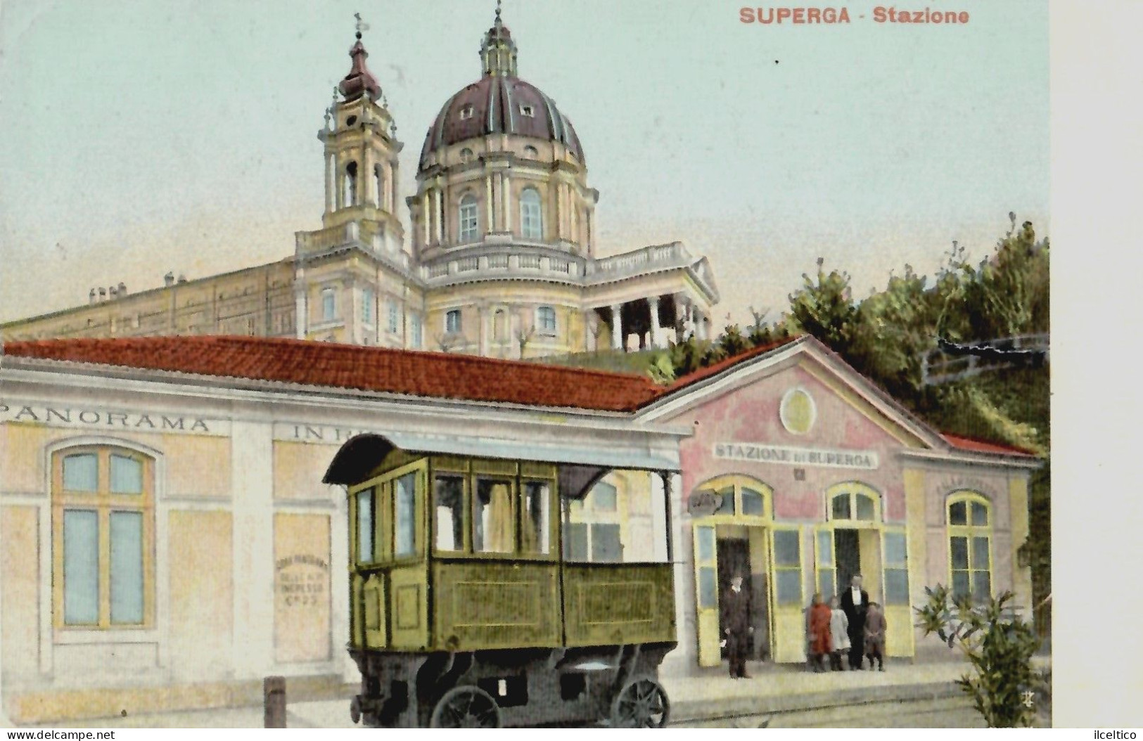 SUPERGA - STAZIONE - 1915 - Trasporti