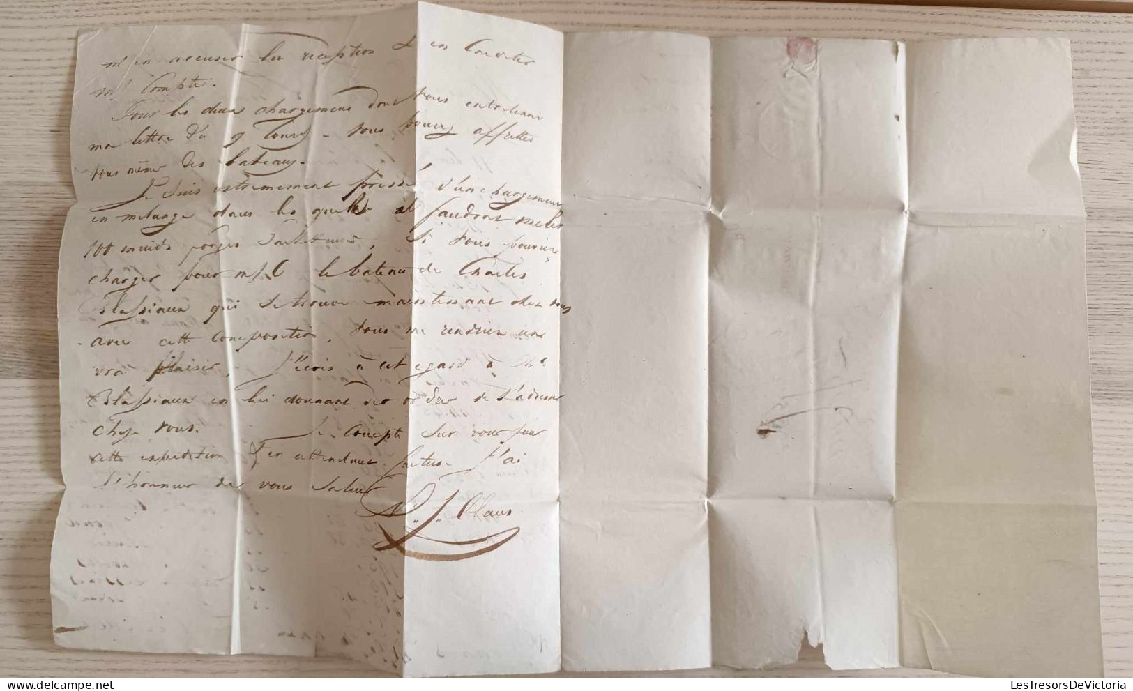 Letter Mailed On October 13th 1829 From Gent To Hornu  - Weight Indication "24" Wigtjes - 1815-1830 (Hollandse Tijd)