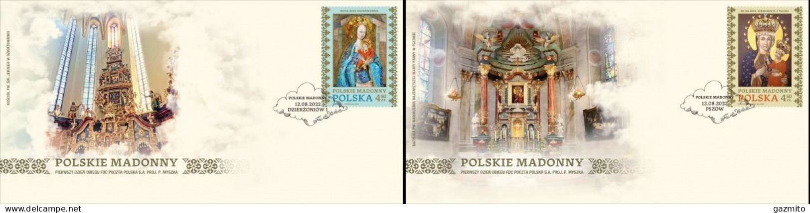 Poland 2022, Polish Madonna, 2val In 2FDC - Quadri