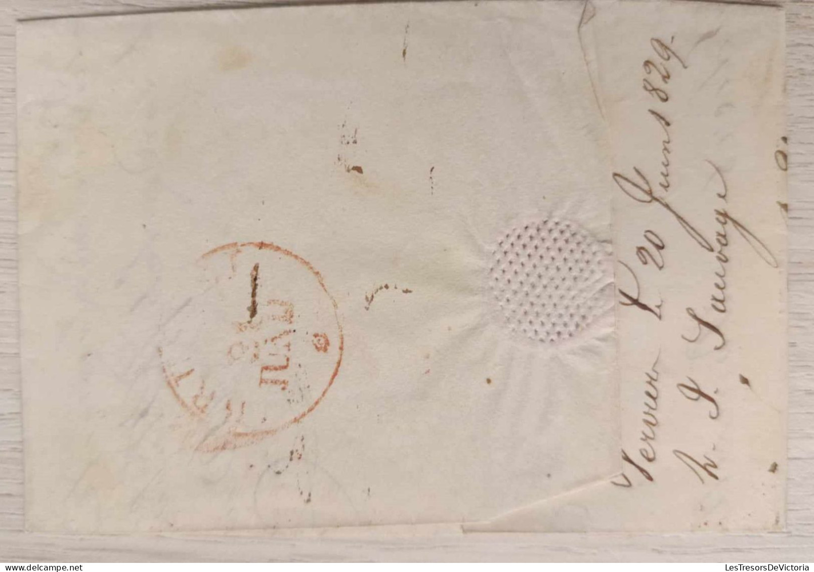 Belgique - Letter From Verviers Mailed On June 2th 1829 To Brussels - Single Letter Rate 25 Centen - 1815-1830 (Dutch Period)