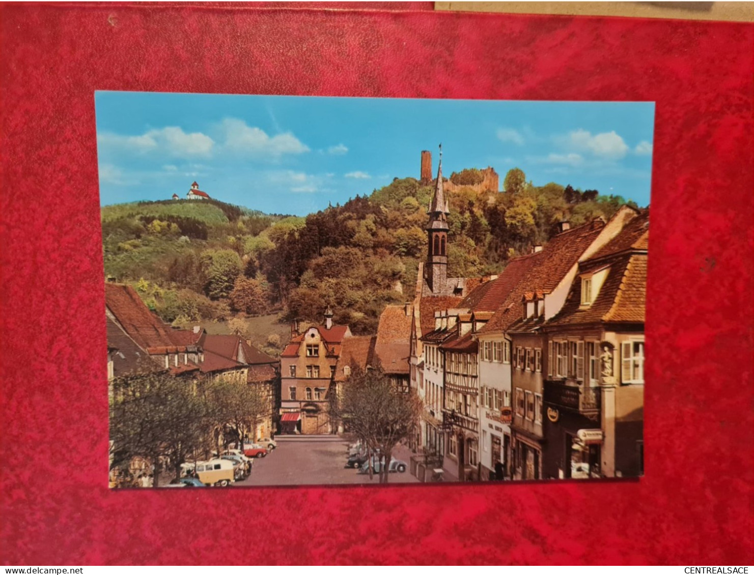 Carte WEINHEIM  BURGSCHENKE WACHENBURG MARKPLATZ - Weinheim