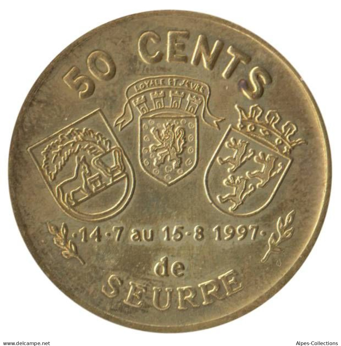 SEURRE - EU0005.1 - 50 CENTS EURO DES VILLES - Réf: NR- 1997 - Euro Van De Steden