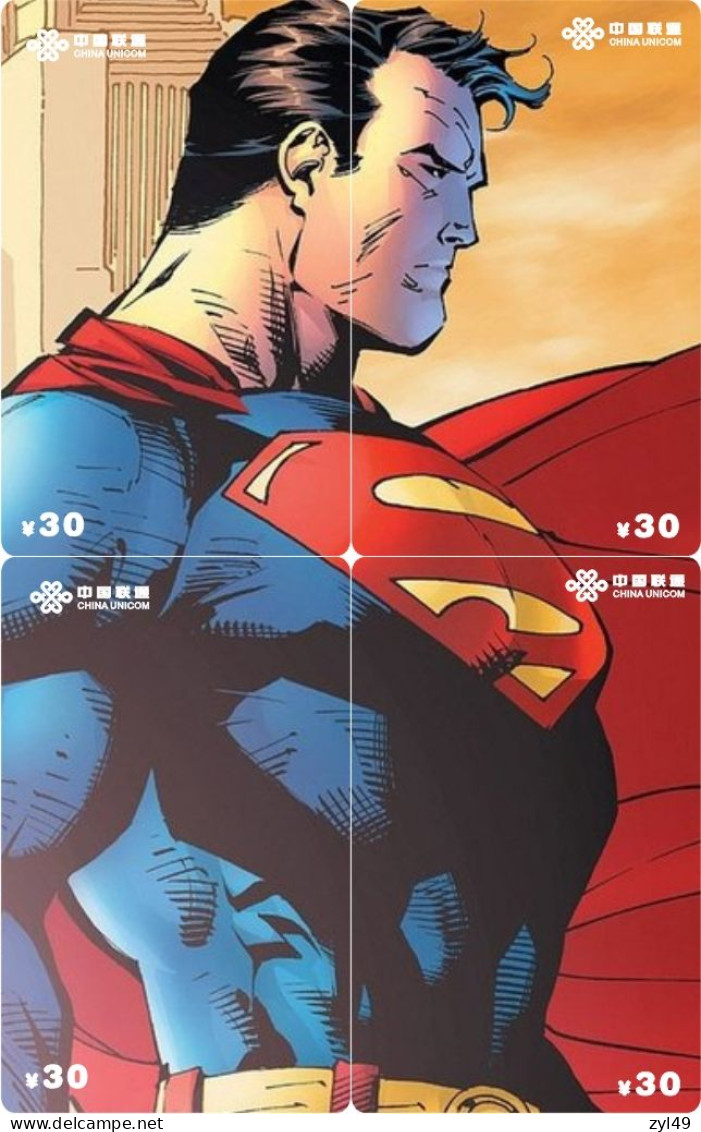 M13023 China phone cards superman puzzle 100pcs