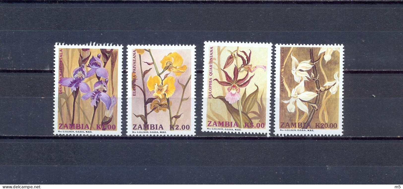 ZAMBIA - MNH - FLOWERS -  MI.NO.595/8 - CV = 7,5 € - Zambie (1965-...)