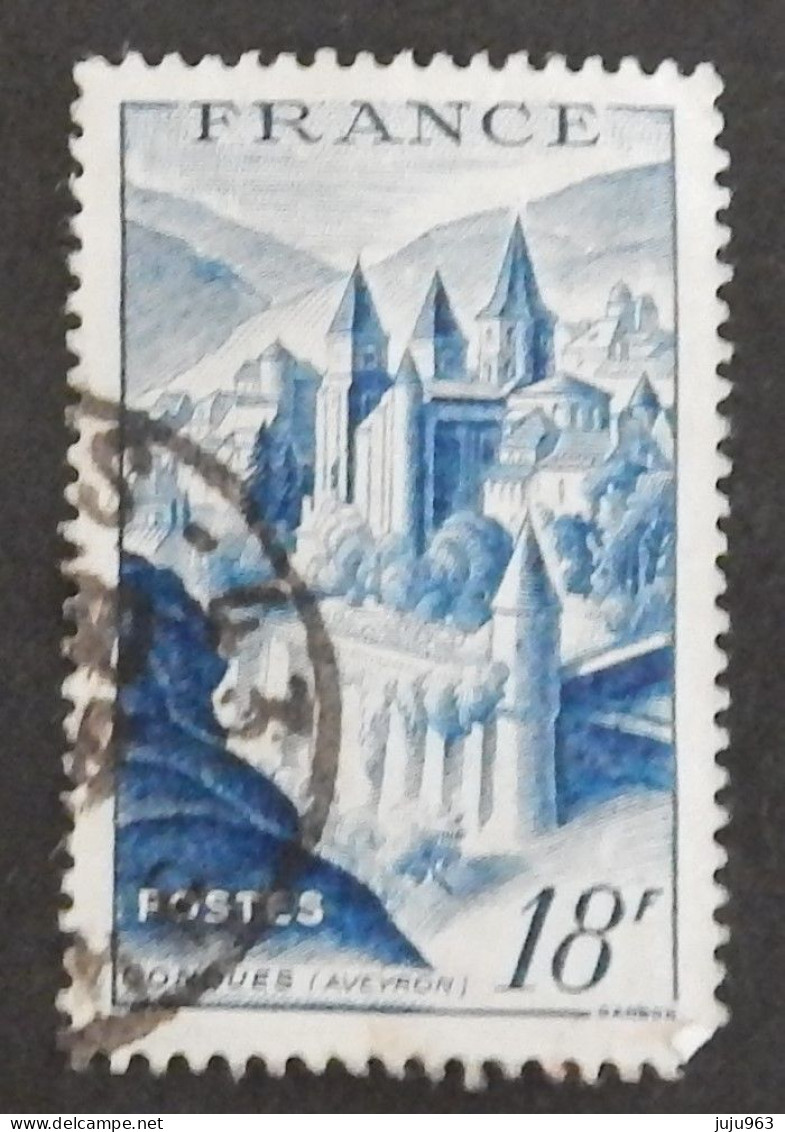 FRANCE YT 805 OBLITERE "CONQUES" ANNÉE 1948 - Used Stamps