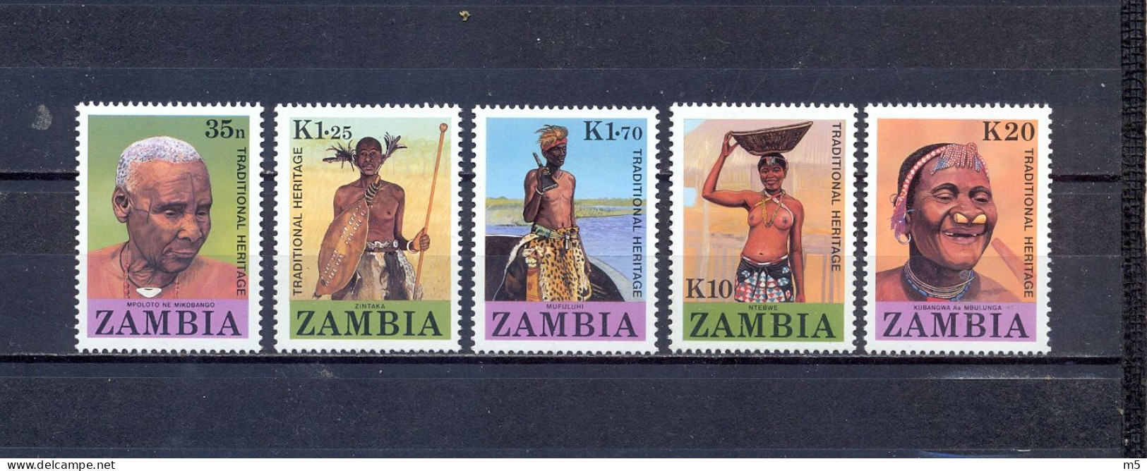 ZAMBIA - MNH - PEOPLES FROM ZAMBIJA -  MI.NO.433/7 - CV = 10,5 € - Zambie (1965-...)