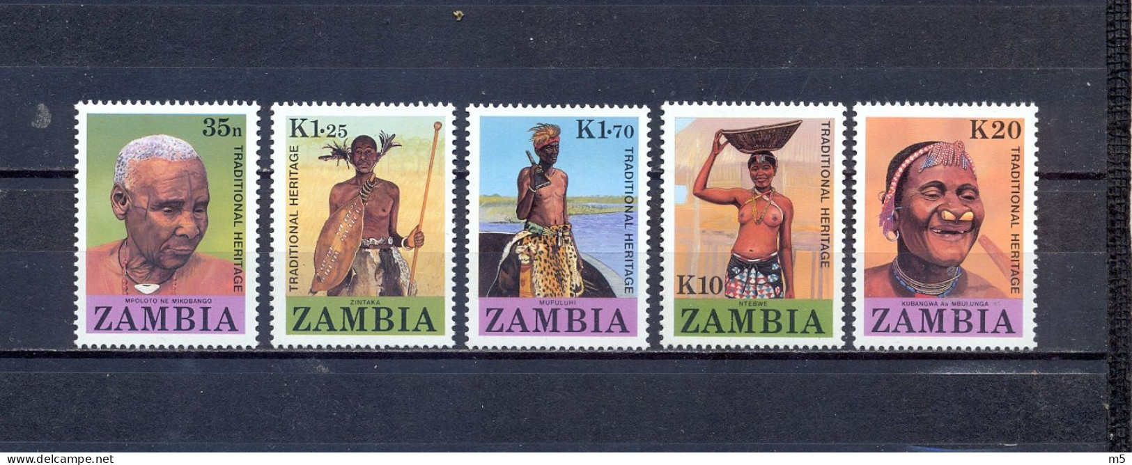 ZAMBIA - MNH - PEOPLES FROM ZAMBIJA -  MI.NO.433/7 - CV = 10,5 € - Zambia (1965-...)