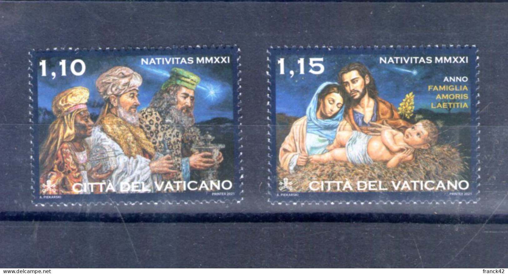 Vatican. Noël. 2021 - Unused Stamps