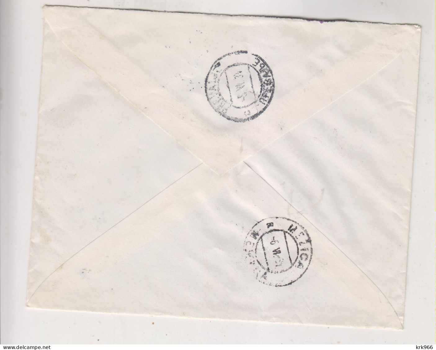 YUGOSLAVIA 1934 MARIBOR  Registered  Priority Cover To MEZICA SOKOL FALCON - Lettres & Documents