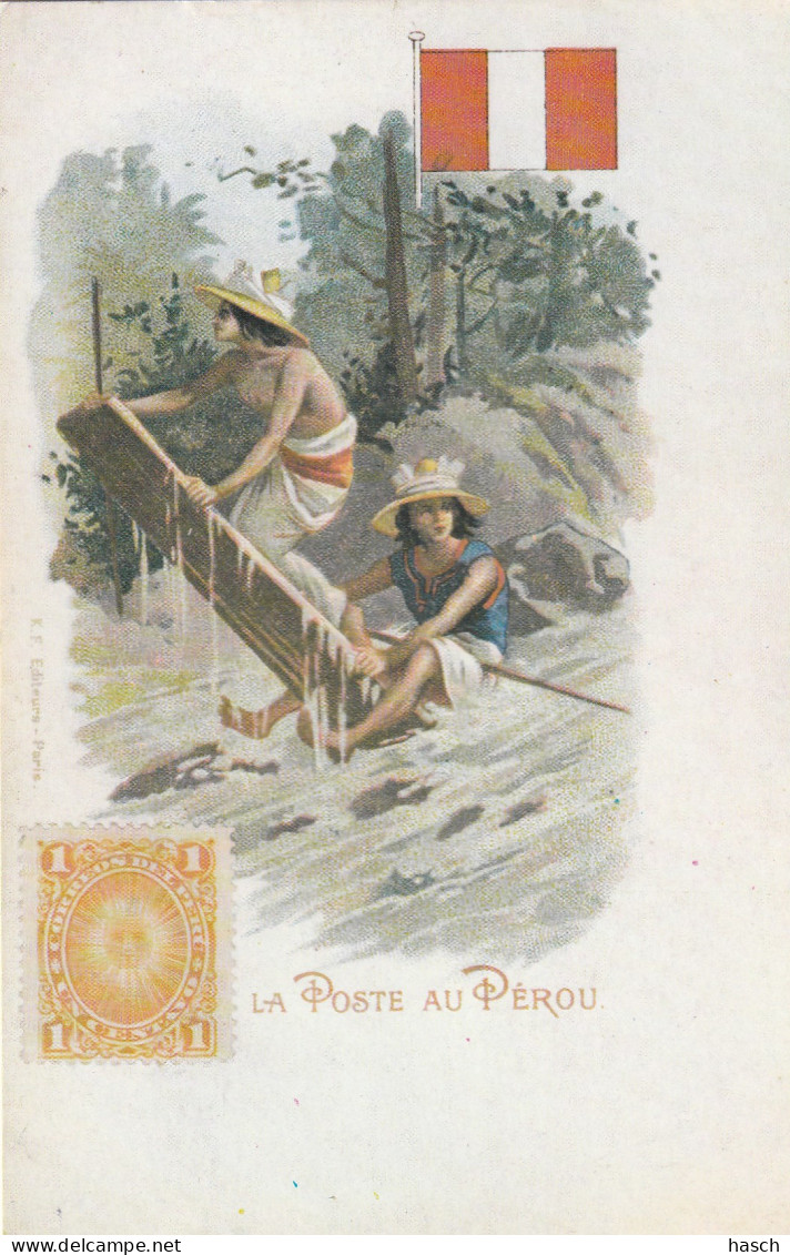 4931 7 La Poste Au Perou.  - Postal Services