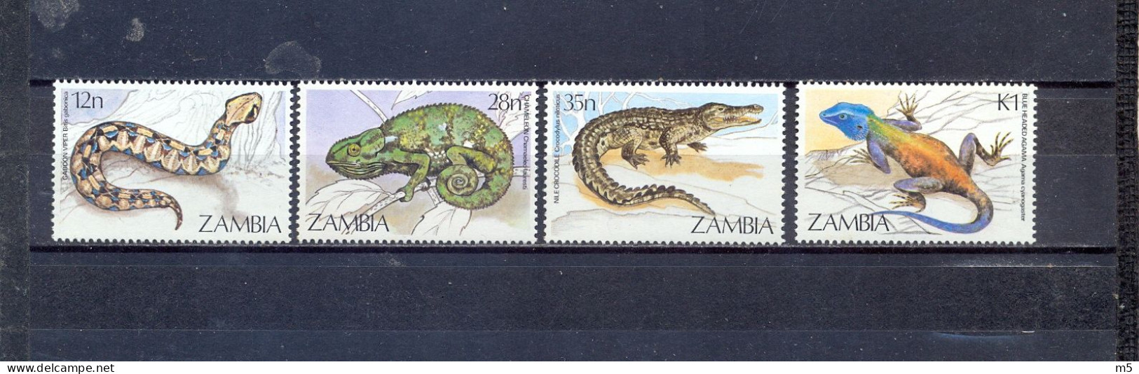 ZAMBIA - MNH - REPTILES -  MI.NO.318/21 - CV = 3,8 € - Zambie (1965-...)