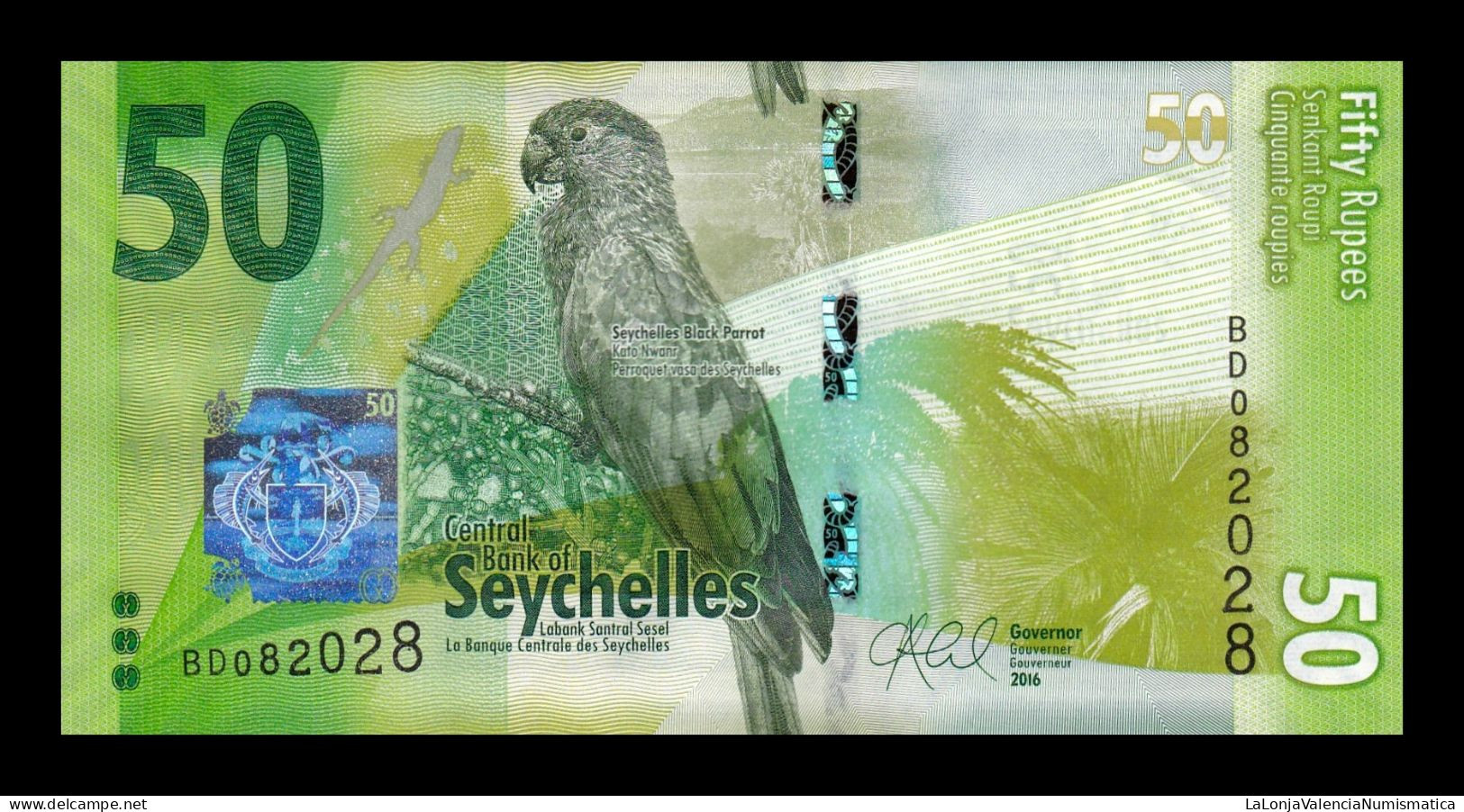 Seychelles 50 Rupees 2016 Pick 49 Sc Unc - Seychelles