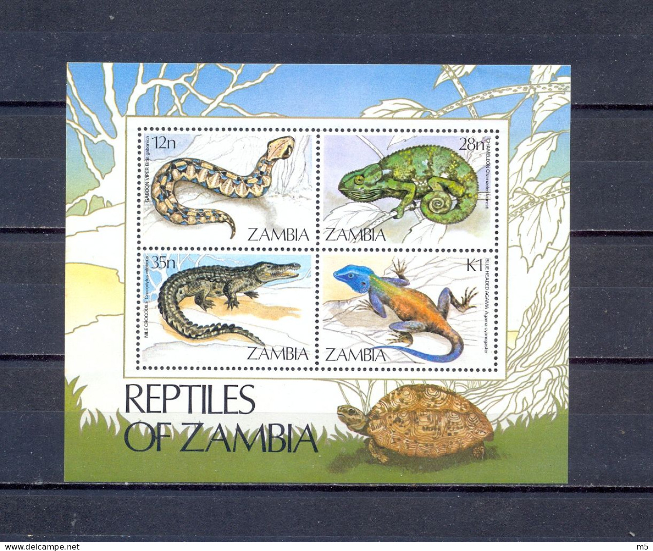 ZAMBIA - MNH - REPTILES -  MI.NO.BL 13 - CV = 4 € - Zambia (1965-...)
