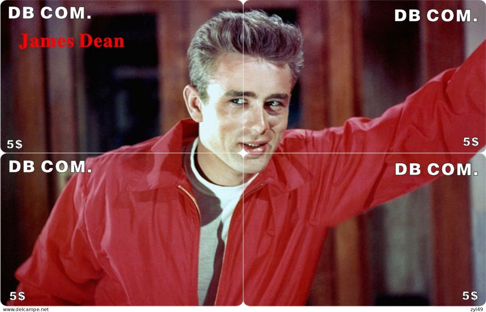 M13025 China Phone Cards James Dean Puzzle 100pcs - Cine