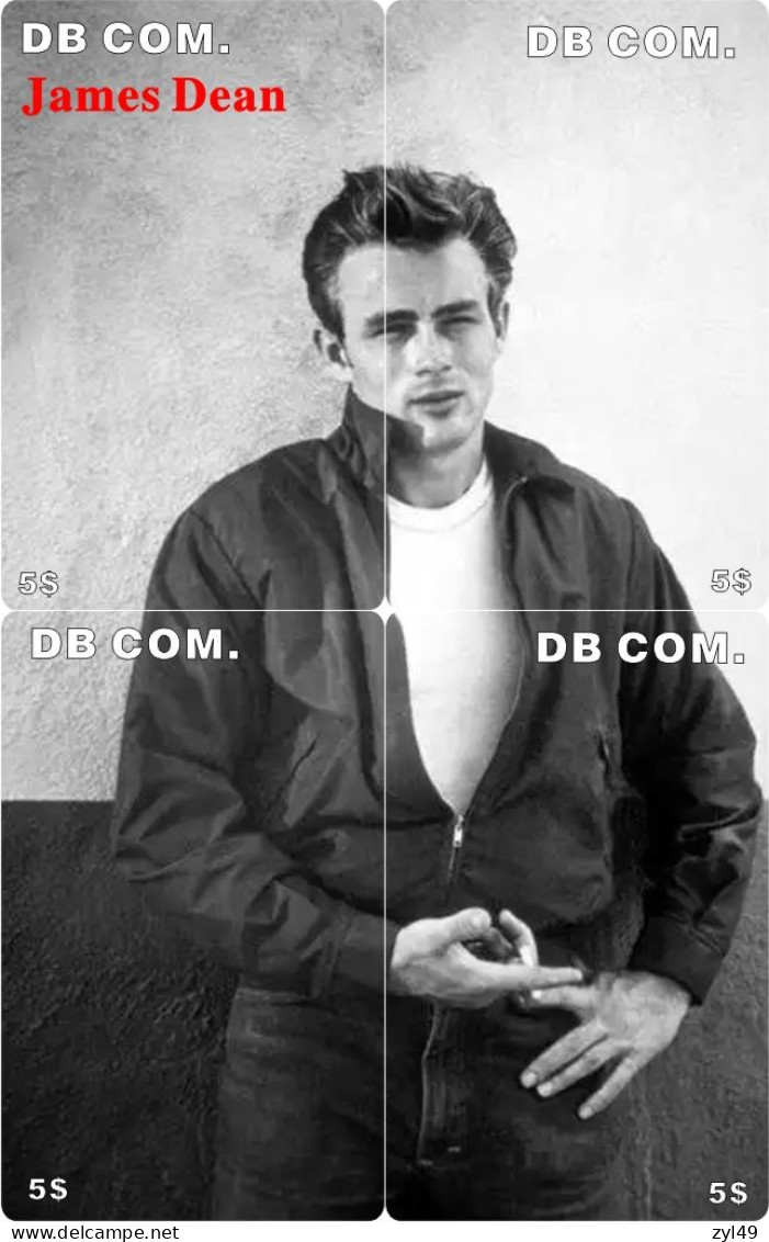 M13025 China phone cards James Dean puzzle 100pcs