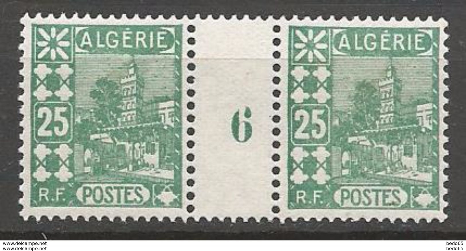 ALGERIE MILLESIME 6 SUR N° 42  NEUF**  SANS  CHARNIERE / MNH - Neufs