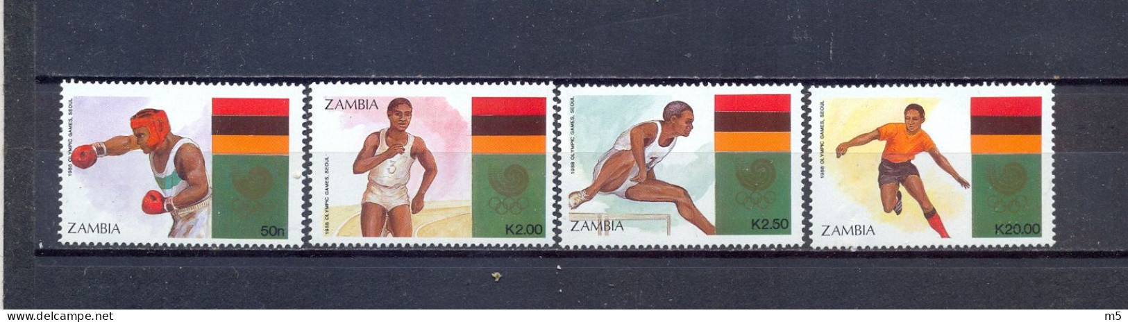 ZAMBIA - MNH - OLYPIC GAMES - SEUL 1988. -  MI.NO.464/7 - CV = 9 € - Summer 1988: Seoul