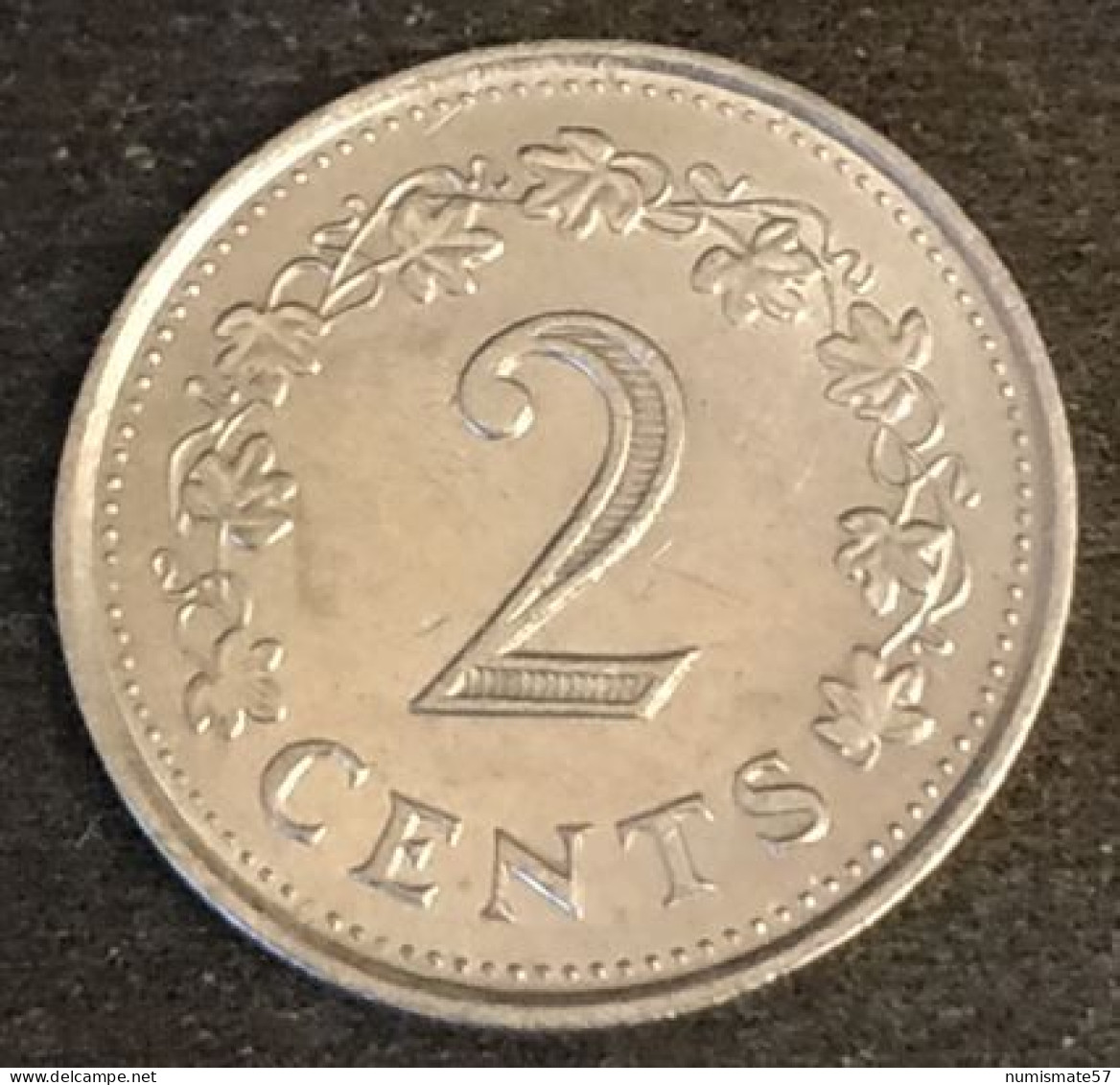 MALTE - MALTA - 2 CENTS 1977 - KM 9 - Malta