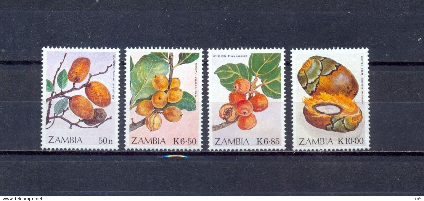 ZAMBIA - MNH - FRUITS -  MI.NO.499/502 - CV = 11 € - Zambia (1965-...)