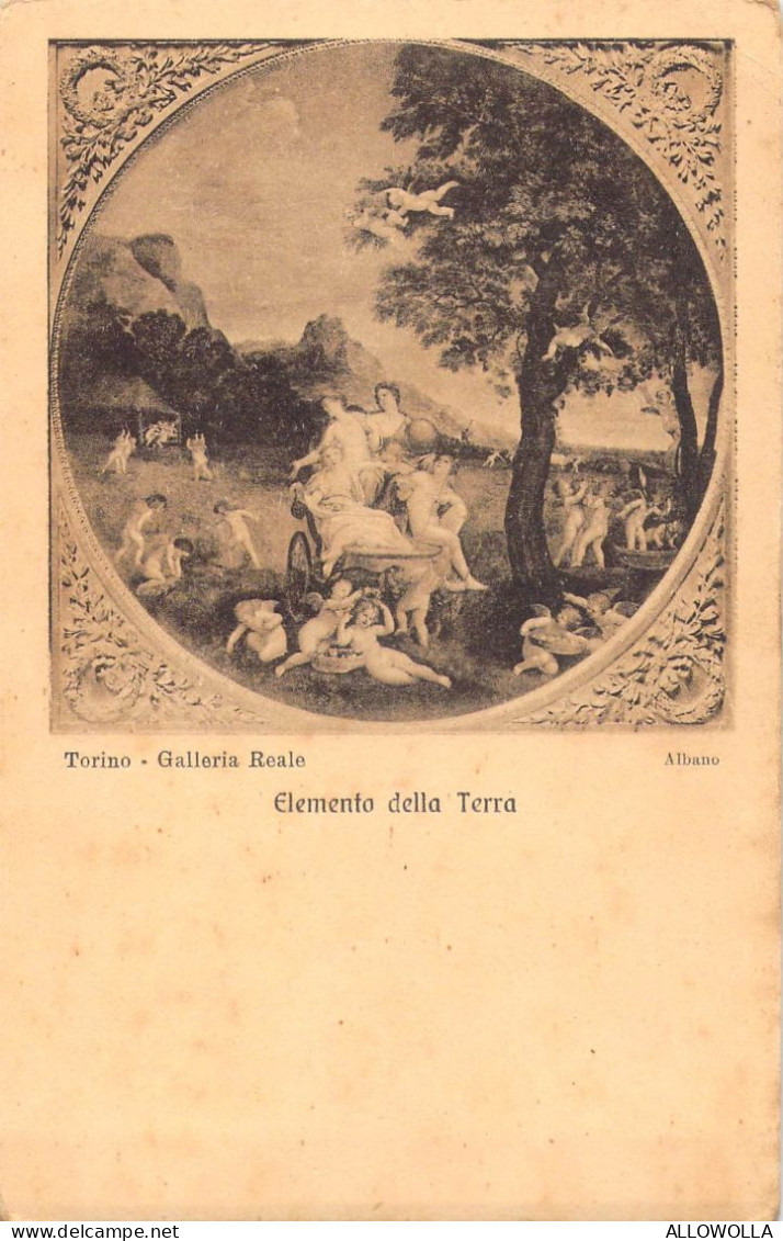 26437 " TORINO-GALLERIA REALE-ELEMENTO DELLA TERRA " VERA FOTO-CART. NON SPED. - Musei
