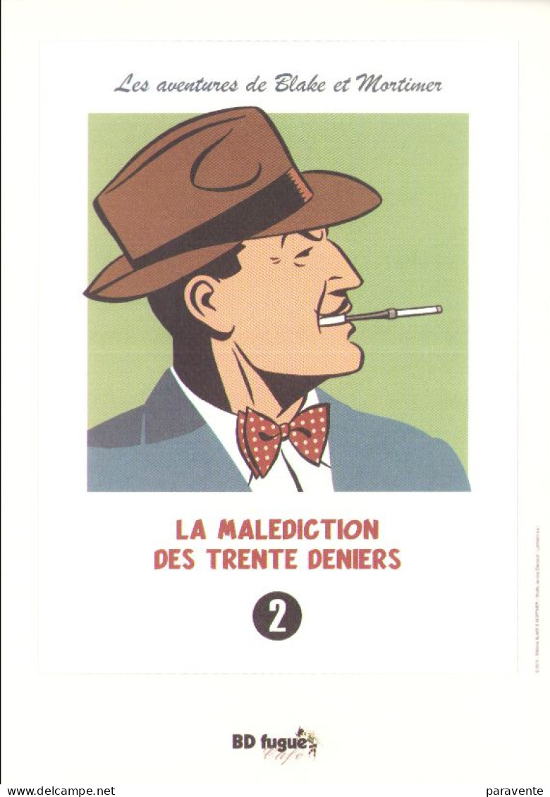 AUBIN: Exlibris Pour BLAKE ET MORTIMER Par Librairie BD FUGUE - Illustratoren A - C