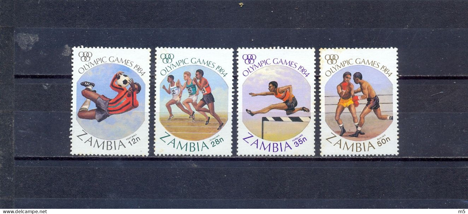 ZAMBIA - MNH - OLYMPIC GAMES L.A.1984. -  MI.NO.499/502 - CV = 2,7 € - Zambie (1965-...)