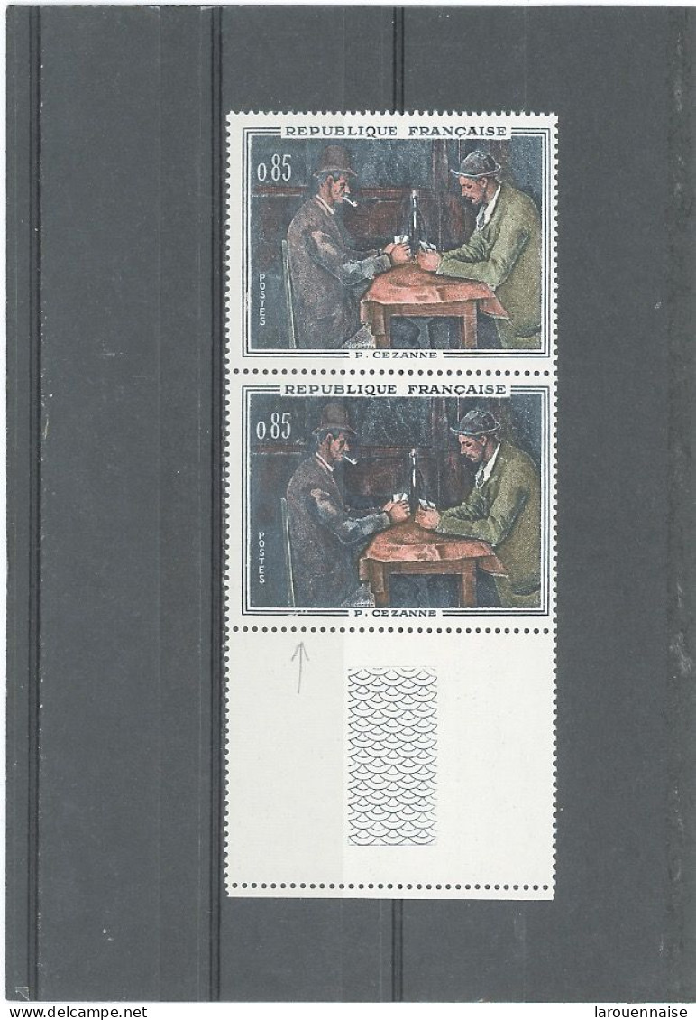 VARIÉTÉ -N° 1321 N** -TIMBRE DU BAS TRÈS FONÇÉ-( Cérès N°1321g) TENANT A NORMAL - Unused Stamps