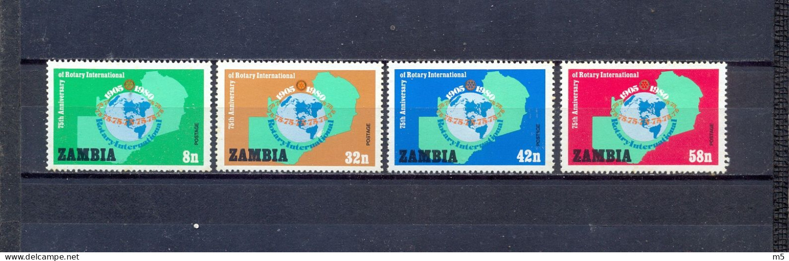 ZAMBIA - MNH - ROTARY INTERNATIONAL -  MI.NO.217/20 - CV = 2,4 € - Zambia (1965-...)