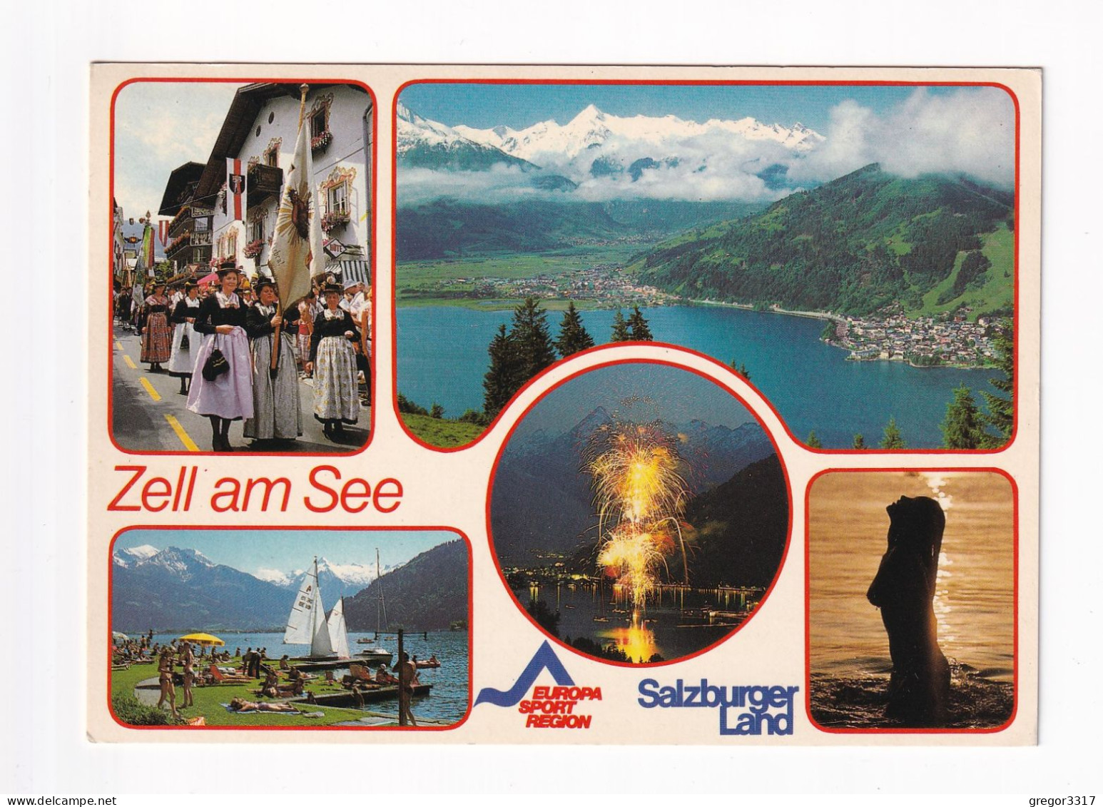 E5809) ZELL Am SEE - Mehrbild - See - Tracht - Segelboot - Feuerwerk  - Salzburger Land 1985 - Zell Am See