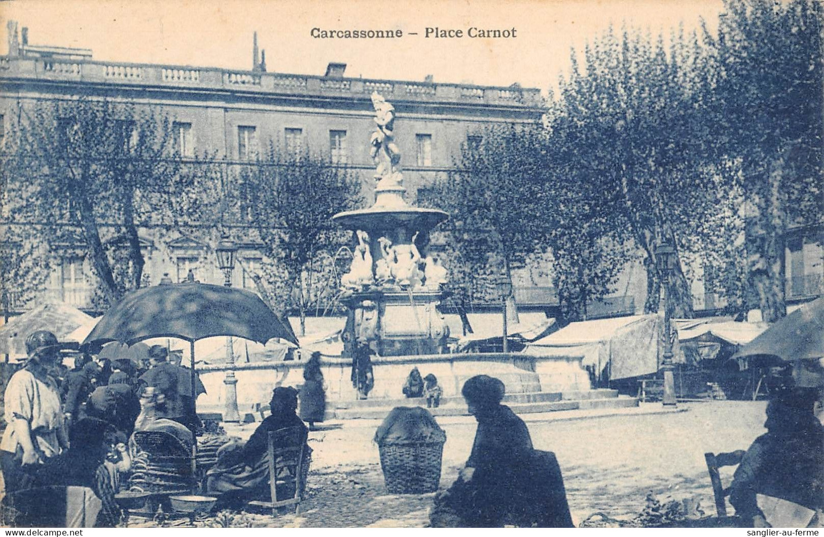 CPA 11 CARCASSONNE / PLACE CARNOT - Carcassonne