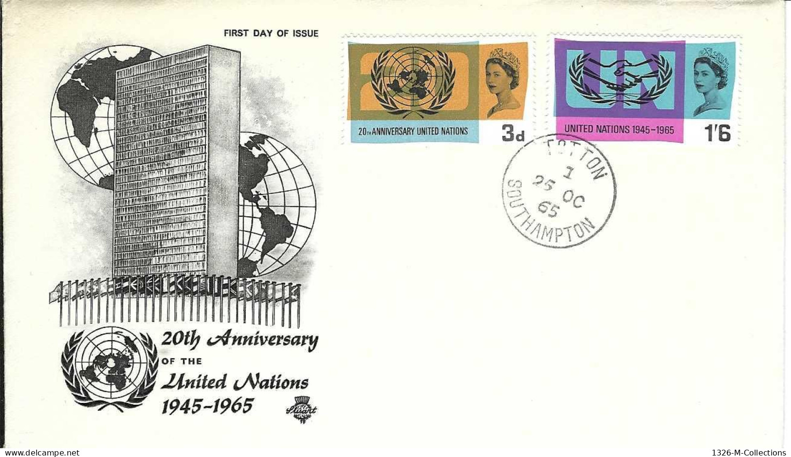 T- Envellope GRANDE BRETAGNE 1e Jour N° 417 - 418 Y & T - 1952-1971 Pre-Decimal Issues